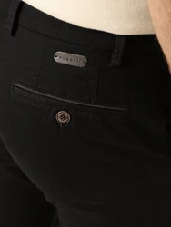 bugatti Chinos Stoffhose Schwarz