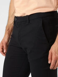 bugatti Chinos Stoffhose Schwarz