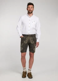 Shorts Lederhose Werfen mit Stickerei