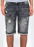 ESRA Jeansshorts Herren Capri Schwarz/Dunkelgrau/Hellgrau/Grau ESRA Jeansshorts Herren Capri Schwarz/Dunkelgrau/Hellgrau/Grau