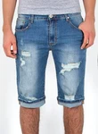 ESRA Jeansshorts Herren Capri Hellblau/Blau/Dunkelblau ESRA Jeansshorts Herren Capri Hellblau/Blau/Dunkelblau