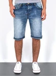 ESRA Jeansshorts Herren Capri Blau/Hellblau