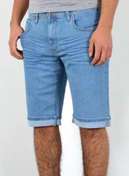 ESRA Jeansshorts Herren Capri Hellblau/Blau