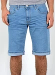 ESRA Jeansshorts Herren Capri Hellblau/Blau