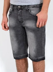ESRA Jeansshorts Herren Capri Dunkelgrau/Grau/Schwarz/Hellgrau