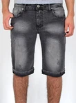ESRA Jeansshorts Herren Capri Dunkelgrau/Grau/Schwarz/Hellgrau