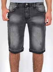 ESRA Jeansshorts Herren Capri Dunkelgrau/Grau/Schwarz/Hellgrau