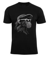 Cotton Prime T-Shirt mit Affenmotiv Cool Monkey Schwarz