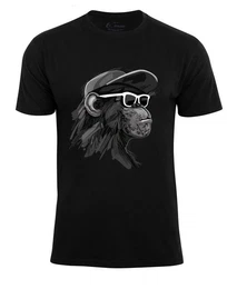 T-Shirt mit Affenmotiv - Cool Monkey mit Brille