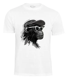T-Shirt mit Affenmotiv - Cool Monkey mit Brille