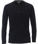 Redmond Rundhalspullover T-Shirt uni (1-tlg) (668) Dunkelblau/Blau/Schwarz