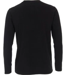 Redmond Rundhalspullover T-Shirt uni (1-tlg) (668) Schwarz/Dunkelblau