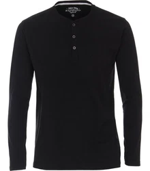 Redmond Rundhalspullover T-Shirt uni (1-tlg) (668) Schwarz/Dunkelblau