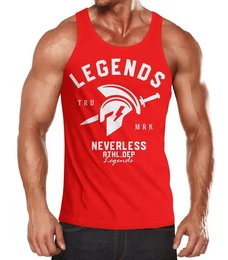 Tanktop Cooles Herren Tank-Top Gladiator Sparta Gym Athletics Sport Fitness mit Print