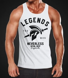 Neverless Tanktop Gladiator Sparta Gym Athletics Sport Fitness Grau/Gelb/Orange/Grün/Dunkelgrün/Silber