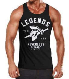 Tanktop Cooles Herren Tank-Top Gladiator Sparta Gym Athletics Sport Fitness mit Print