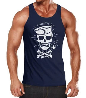 Neverless Tanktop Herren A smooth sea never made skilled Sailor Skull Neverless Tanktop Herren A smooth sea never made skilled Sailor Skull