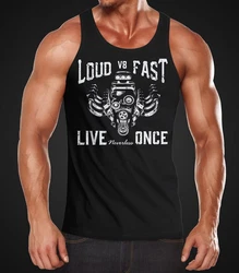 Neverless Tanktop Herren V8 Motor-Block Engine Hot Rod GT Schwarz/Braun/Rot/Grün