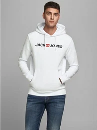 Hoodie Corp Sweat Hood Kapuzen Sweatshirt Jumper Reg Fit (1-tlg) 3477 in Wei