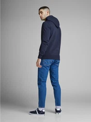 JACK & JONES Herren Hoodie Logo JJECORP Old Sweat Hood NOOS (12137054) Navy (3477)