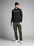 JACK & JONES Herren Hoodie Logo JJECORP Old Sweat Hood NOOS (12137054) Schwarz/Hellblau