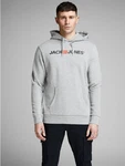 JACK & JONES Herren Hoodie Logo JJECORP Old Sweat Hood NOOS (12137054) Grau/Hellgrau JACK & JONES Herren Hoodie Logo JJECORP Old Sweat Hood NOOS (12137054) Grau/Hellgrau