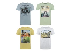 riverso T-Shirt Herren RIVLukas Regular Fit Mischfarben/Gelb/Beige/Blau