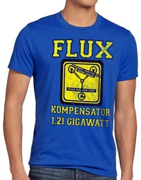 T-Shirt Flux Kompensator Future Gamer zurck in die zukunft delorean filmauto