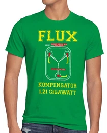 T-Shirt Flux Kompensator Game Gamer Zukunft Zurck Zeitreise delorean dmc
