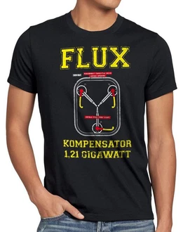 T-Shirt Flux Kompensator Game Gamer Zukunft Zurck Zeitreise Delorean DMC Beige/Grau/Schwarz T-Shirt Flux Kompensator Game Gamer Zukunft Zurck Zeitreise Delorean DMC Beige/Grau/Schwarz