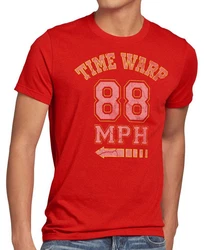style3 T-Shirt Time Warp (88mph) Braun/Rot/Grün/Lila