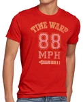 style3 T-Shirt Time Warp (88mph) Braun/Rot/Grün/Lila
