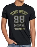 style3 T-Shirt Time Warp (88mph) Dunkelgrün/Grün/Schwarz