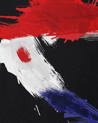 style3 T-Shirt Flagge Kroatien Schwarz/Grau/Rot