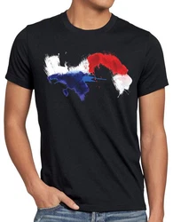 style3 T-Shirt Flagge Panama Fußball Sport Kanal WM EM Fahne Dunkelblau/Schwarz/Grau/Mischfarben/Silber