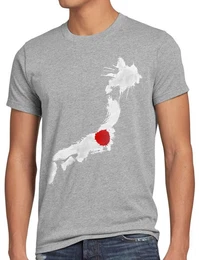 T-Shirt Flagge Japan Fuball Sport Nihon WM EM Fahne