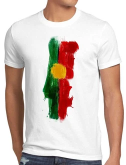 style3 T-Shirt Flagge Portugal Fußball Sport WM EM Fahne Gelb/Rosa/Mischfarben/Weiß style3 T-Shirt Flagge Portugal Fußball Sport WM EM Fahne Gelb/Rosa/Mischfarben/Weiß