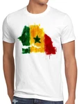 style3 T-Shirt Flagge Senegal Fußball Sport Afrika WM EM Fahne Beige/Mischfarben
