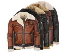 Hollert Bomberjacke B16 Herren Fliegerjacke Braun/Dunkelbraun