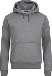 Basisstoff Kapuzenpullover Hudie Herren Pullover Hoody Hoodie Sweatshirt Hellgrau/Dunkelgrau/Grau