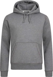 Basisstoff Kapuzenpullover Hudie Herren Pullover Hoody Hoodie Sweatshirt Hellgrau/Dunkelgrau/Grau