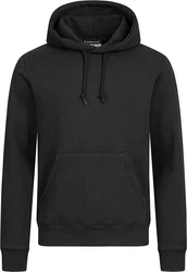 Basisstoff Kapuzenpullover Hudie Herren Pullover Hoody Hoodie Sweatshirt Schwarz/Dunkelgrau