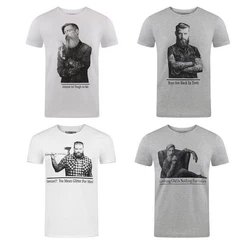 riverso T-Shirt Herren RIVHarald Regular Fit Kurzarm Grau/Lila/Hellgrau/Weiß