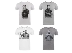 riverso T-Shirt Herren RIVHarald Regular Fit Kurzarm Grau/Lila