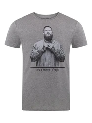 riverso T-Shirt Herren RIVHarald Regular Fit Kurzarm Grau/Lila/Dunkelgrau