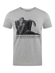 riverso T-Shirt Herren RIVHarald Regular Fit Kurzarm Grau/Lila/Dunkelgrau