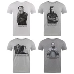 riverso T-Shirt Herren RIVHarald Regular Fit Kurzarm Grau/Lila/Dunkelgrau