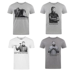 riverso T-Shirt Herren RIVHarald Regular Fit Kurzarm Grau/Lila/Hellgrau