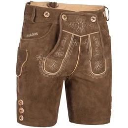 Trachtenhose Herren Lederhose Kurz mit Trgern 100% Echtleder - HK2