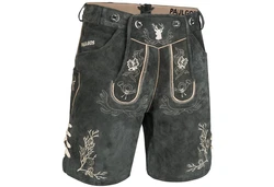 PAULGOS Trachtenhose Herren Lederhose mit Trägern (HK3) HK3